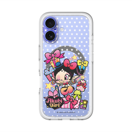 スリムプロテクションプレミアムケース with MagSafe［ アクビガール - プレゼントリボン ］