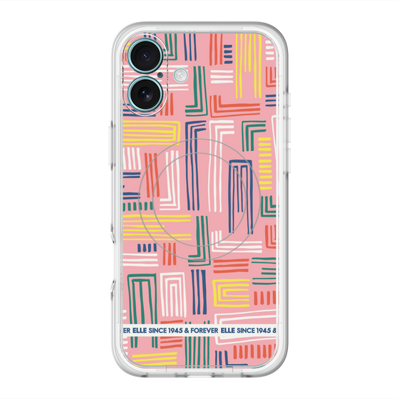 スリムプロテクションプレミアムケース with MagSafe［ ELLE - カラフル ］
