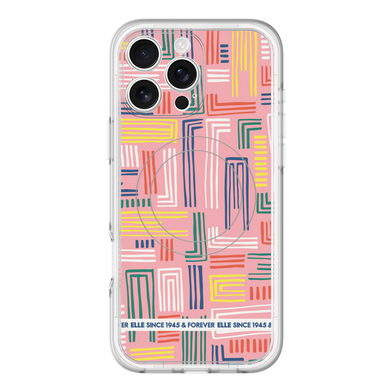 スリムプロテクションプレミアムケース with MagSafe［ ELLE - カラフル ］