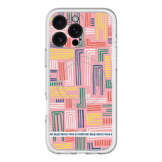 スリムプロテクションプレミアムケース with MagSafe［ ELLE - カラフル ］