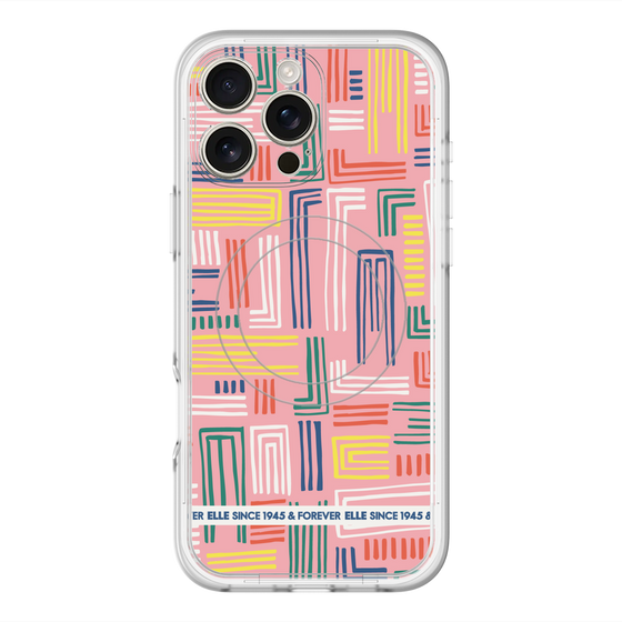 スリムプロテクションプレミアムケース with MagSafe［ ELLE - カラフル ］