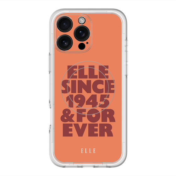 スリムプロテクションプレミアムケース with MagSafe［ ELLE - オレンジ ］