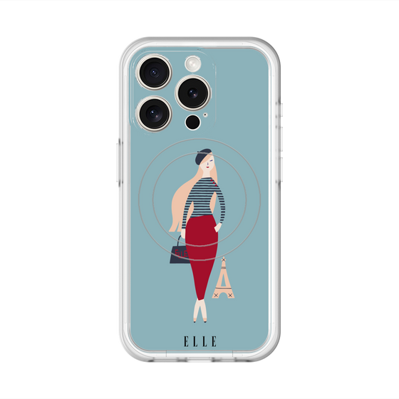 スリムプロテクションプレミアムケース with MagSafe［ ELLE - パリジェンヌ ］