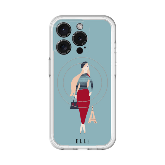 スリムプロテクションプレミアムケース with MagSafe［ ELLE - パリジェンヌ ］