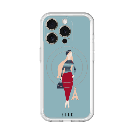 スリムプロテクションプレミアムケース with MagSafe［ ELLE - パリジェンヌ ］