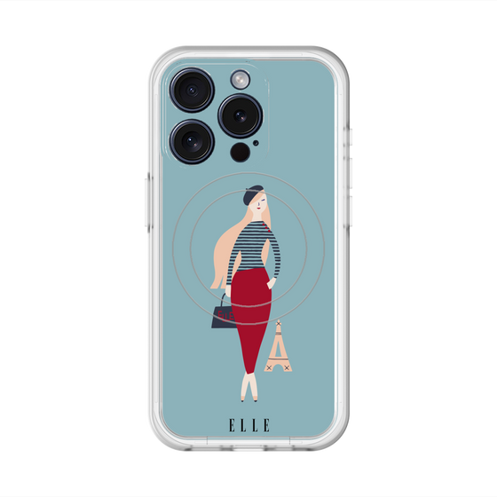 スリムプロテクションプレミアムケース with MagSafe［ ELLE - パリジェンヌ ］