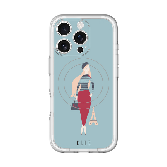 スリムプロテクションプレミアムケース with MagSafe［ ELLE - パリジェンヌ ］