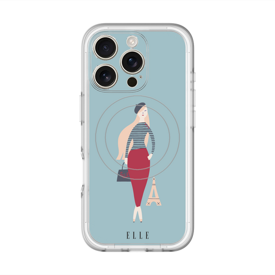 スリムプロテクションプレミアムケース with MagSafe［ ELLE - パリジェンヌ ］