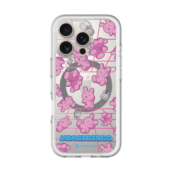 スリムプロテクションプレミアムケース with MagSafe［ オリジナル - うさぎディスコ ］