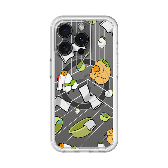 スリムプロテクションプレミアムケース with MagSafe［ オリジナル - とりサウナ ］