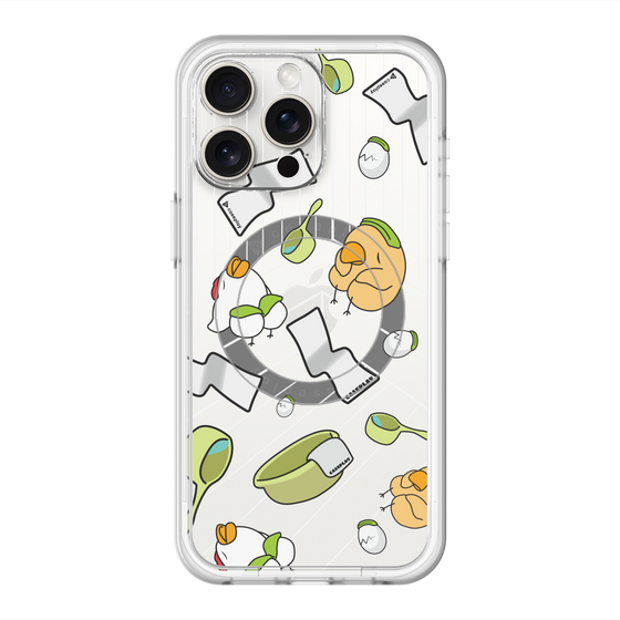 スリムプロテクションプレミアムケース with MagSafe［ オリジナル - とりサウナ ］