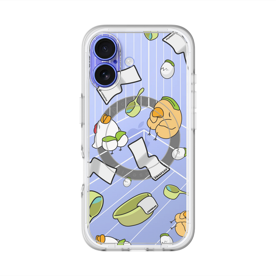 スリムプロテクションプレミアムケース with MagSafe［ オリジナル - とりサウナ ］
