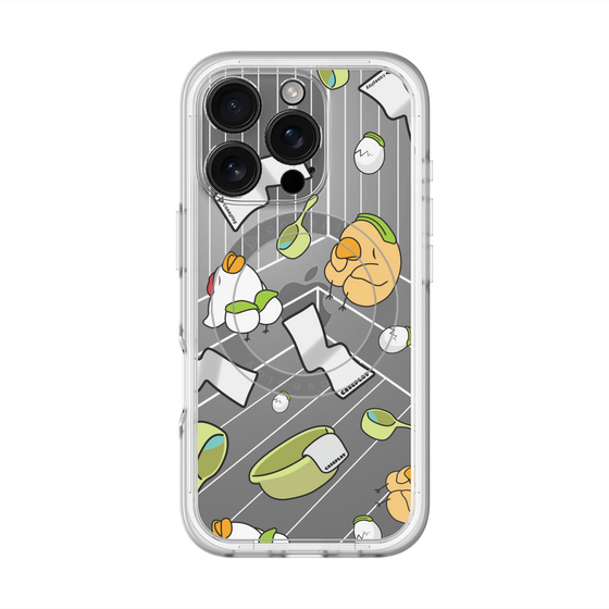 スリムプロテクションプレミアムケース with MagSafe［ オリジナル - とりサウナ ］