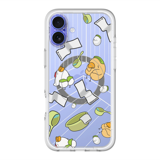 スリムプロテクションプレミアムケース with MagSafe［ オリジナル - とりサウナ ］