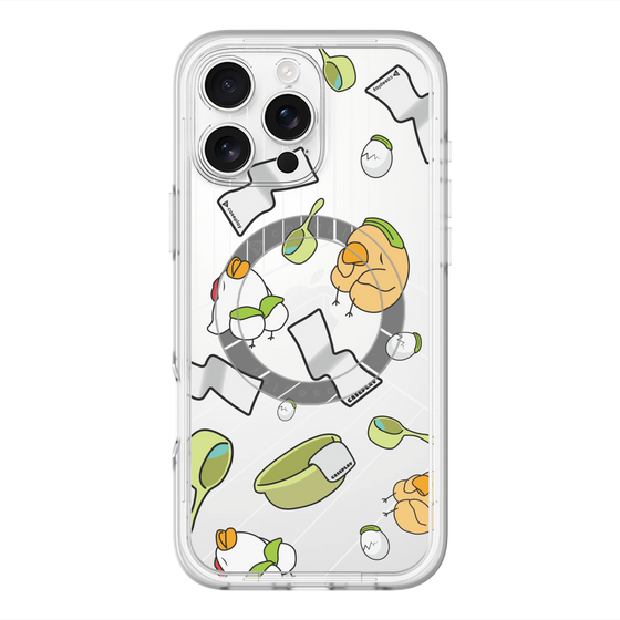 スリムプロテクションプレミアムケース with MagSafe［ オリジナル - とりサウナ ］