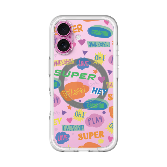 スリムプロテクションプレミアムケース with MagSafe［ オリジナル - カラフルモジ ］