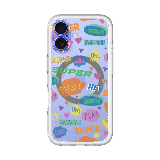 スリムプロテクションプレミアムケース with MagSafe［ オリジナル - カラフルモジ ］