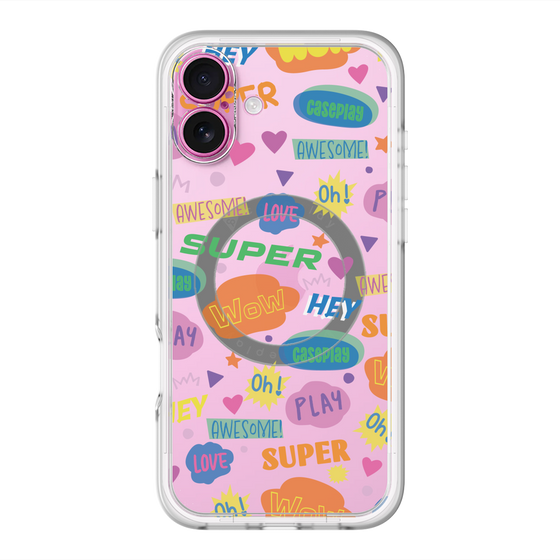 スリムプロテクションプレミアムケース with MagSafe［ オリジナル - カラフルモジ ］