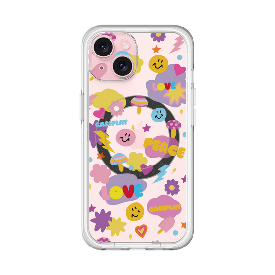 スリムプロテクションプレミアムケース with MagSafe［ オリジナル - LOVE & PEACE ］