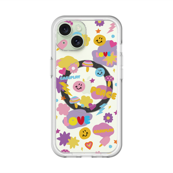 スリムプロテクションプレミアムケース with MagSafe［ オリジナル - LOVE & PEACE ］