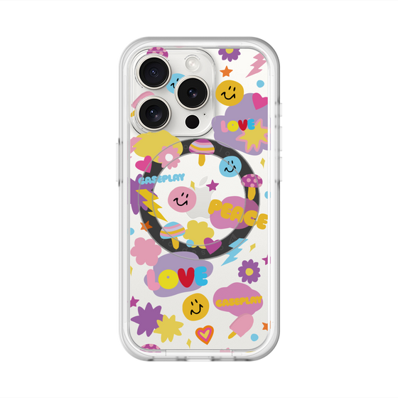 スリムプロテクションプレミアムケース with MagSafe［ オリジナル - LOVE & PEACE ］