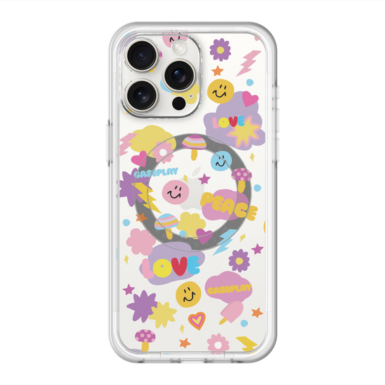 スリムプロテクションプレミアムケース with MagSafe［ オリジナル - LOVE & PEACE ］