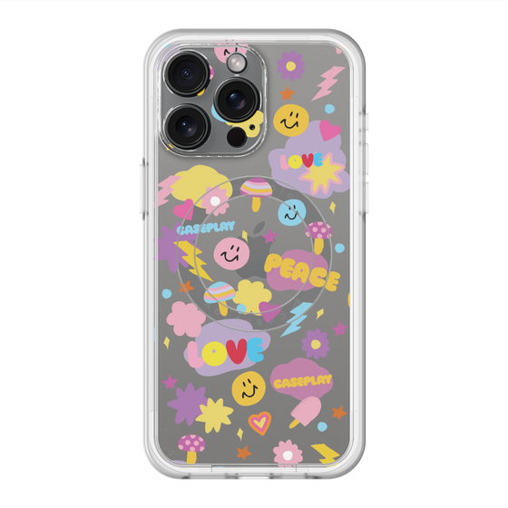 スリムプロテクションプレミアムケース with MagSafe［ オリジナル - LOVE & PEACE ］