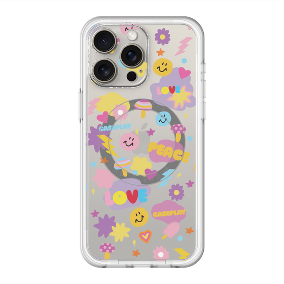 スリムプロテクションプレミアムケース with MagSafe［ オリジナル - LOVE & PEACE ］