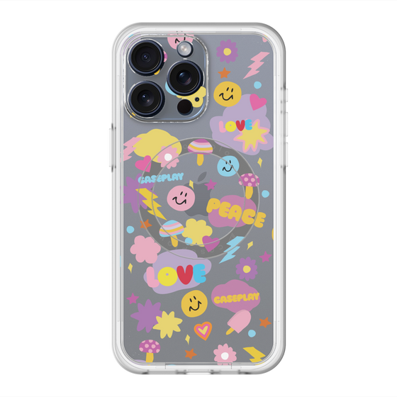 スリムプロテクションプレミアムケース with MagSafe［ オリジナル - LOVE & PEACE ］