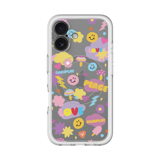スリムプロテクションプレミアムケース with MagSafe［ オリジナル - LOVE & PEACE ］