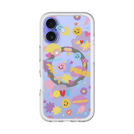 スリムプロテクションプレミアムケース with MagSafe［ オリジナル - LOVE & PEACE ］