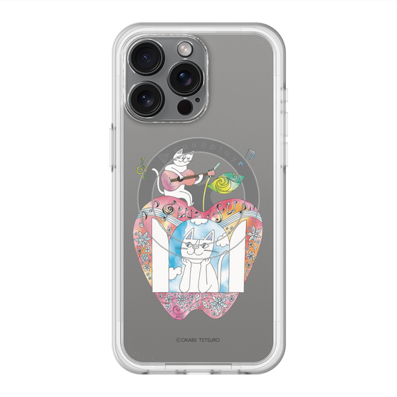 スリムプロテクションプレミアムケース with MagSafe［ おかべてつろう - きみの心が聴こえてくるよ ］
