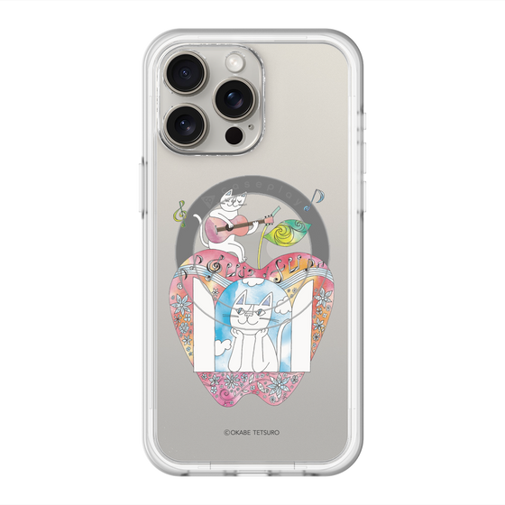 スリムプロテクションプレミアムケース with MagSafe［ おかべてつろう - きみの心が聴こえてくるよ ］
