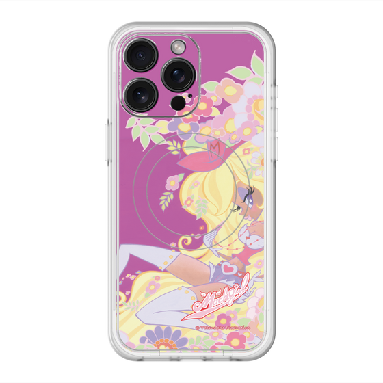 スリムプロテクションプレミアムケース with MagSafe［ マッハガール - 花とリップ ］