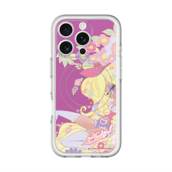 スリムプロテクションプレミアムケース with MagSafe［ マッハガール - 花とリップ ］