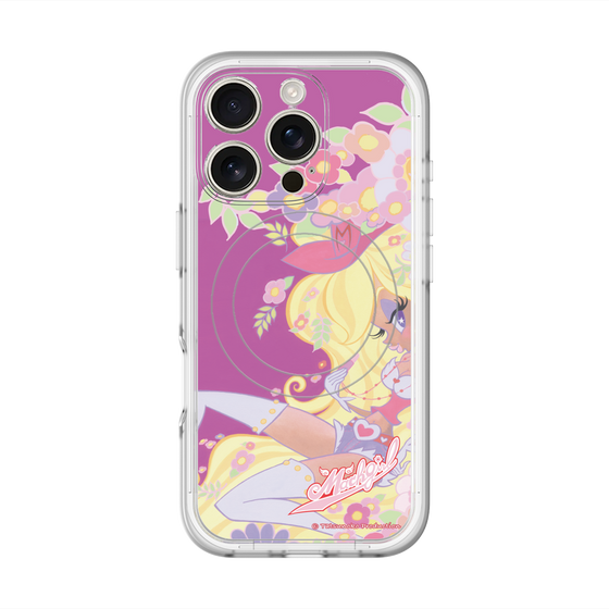 スリムプロテクションプレミアムケース with MagSafe［ マッハガール - 花とリップ ］