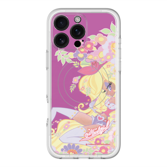 スリムプロテクションプレミアムケース with MagSafe［ マッハガール - 花とリップ ］