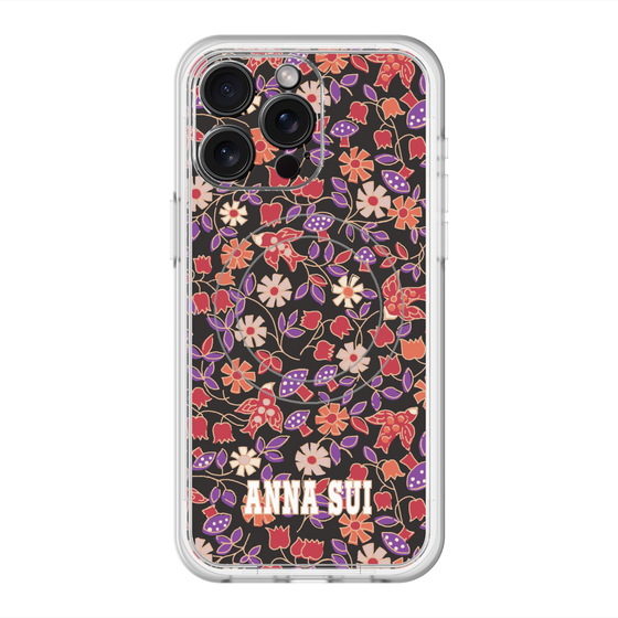 スリムプロテクションプレミアムケース with MagSafe［ ANNA SUI - ワイルドフラワー ］