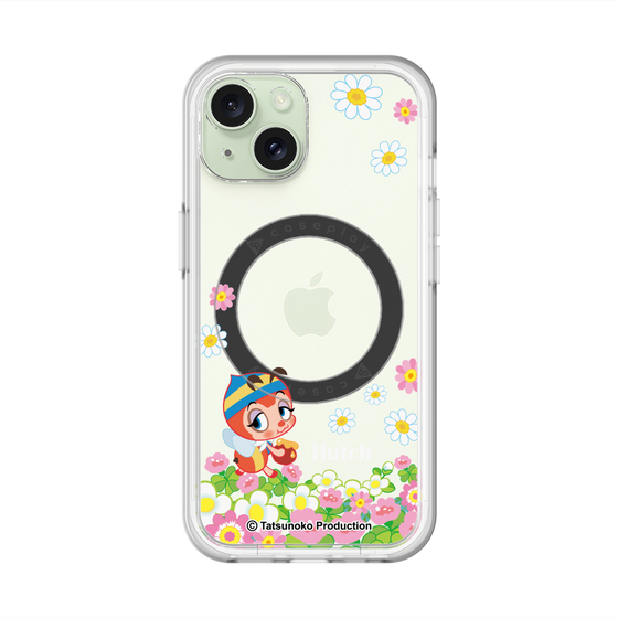 スリムプロテクションプレミアムケース with MagSafe［ 昆虫物語 みなしごハッチ - 花 ］
