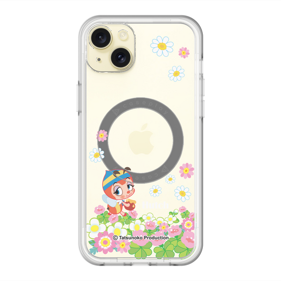 スリムプロテクションプレミアムケース with MagSafe［ 昆虫物語 みなしごハッチ - 花 ］