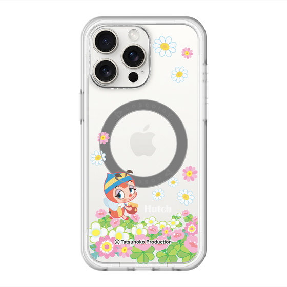 スリムプロテクションプレミアムケース with MagSafe［ 昆虫物語 みなしごハッチ - 花 ］