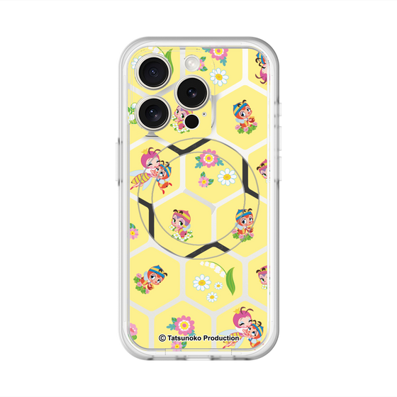 スリムプロテクションプレミアムケース with MagSafe［ 昆虫物語 みなしごハッチ - ハニカム ］