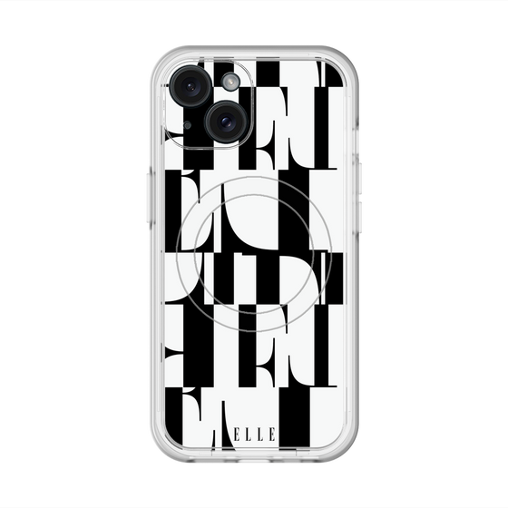 スリムプロテクションプレミアムケース with MagSafe［ ELLE - カットロゴ ］