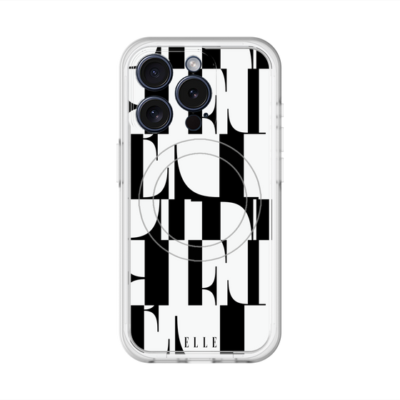 スリムプロテクションプレミアムケース with MagSafe［ ELLE - カットロゴ ］