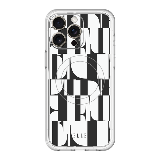 スリムプロテクションプレミアムケース with MagSafe［ ELLE - カットロゴ ］