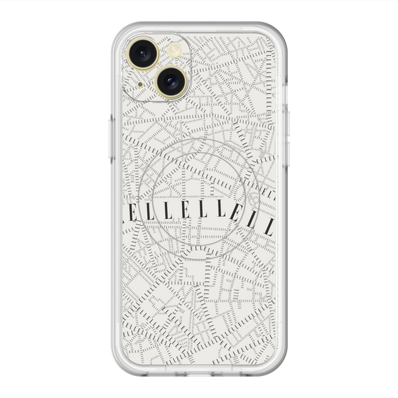 スリムプロテクションプレミアムケース with MagSafe［ ELLE - マップ ］