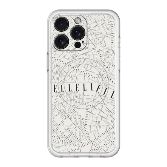 スリムプロテクションプレミアムケース with MagSafe［ ELLE - マップ ］