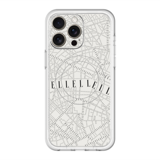 スリムプロテクションプレミアムケース with MagSafe［ ELLE - マップ ］