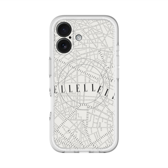 スリムプロテクションプレミアムケース with MagSafe［ ELLE - マップ ］