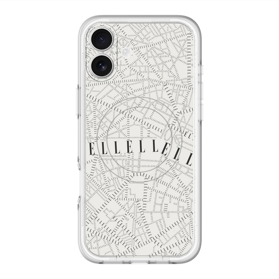 スリムプロテクションプレミアムケース with MagSafe［ ELLE - マップ ］